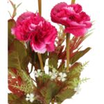 Bukiet 7 goździków w jesiennym różowym kolorze - obrazek 2