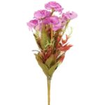 Bukiet 7 goździków w jesiennym jasno fioletowym kolorze