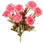 Bukiet 7 goździków w jesiennym kolorze łososiowym