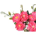 Bukiecik 7 kaczeńcy w kolorze różowym z dodatkami - obrazek 2