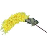 BUKIET SZTUCZNYCH BZÓW W KOLORZE ŻÓŁTYM, WYSOKOŚĆ 54 CM - obrazek 3