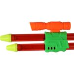 Karabin Strzykawkowy na Wodę z Podwójną Lufą 50 cm Czerwony - obrazek 2