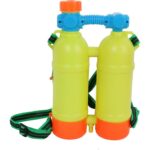 Żółty Super Zestaw na Śmigus Dyngus: Pistolet na wodę 33cm z dużym plecakowym zbiornikiem na wodę - obrazek 2