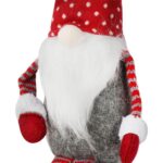 Pluszowy Siedzący Skrzat ze Zwisającymi Nogami 50 cm - Kolor Szary - obrazek 3