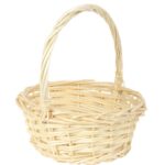 Koszyk wielkanocny naturalny do święconki fi21 cm WYS 24CM - obrazek 2