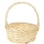 Koszyk wielkanocny naturalny do święconki fi21 cm WYS 24CM