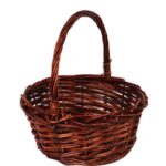 Koszyk wielkanocny naturalny do święconki fi23cm WYS 24CM - obrazek 2