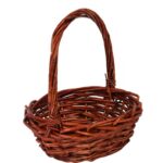 Koszyk wielkanocny naturalny do święconki fi 18cm WYS 20CM - obrazek 2