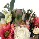 Elegancki Sztuczny Bukiet Róż i gerber 30 cm - obrazek 2