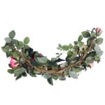 ELEGANCKA DEKORACJA NA DRZWI Z RÓŻAMI ROGAL 70 CM - obrazek 3