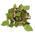 Romantyczny Wianek z Różami FIOLETOWY o Średnicy 20 cm - obrazek 3