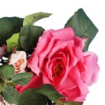 Romantyczny Wianek z Różami różowy o Średnicy 20 cm - obrazek 2