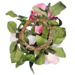 Romantyczny Wianek z Różami ŁOSOSIOWY o Średnicy 20 cm - obrazek 3