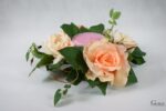 Romantyczny Wianek z Beżowych Róż o Średnicy 20cm - obrazek 3