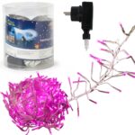 Lampki choinkowe 288 led typu gąsienica w kolorze niebieskim 2 m