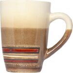 Komplet Ceramicznej Zastawy Stołowej w Kolorach Brązowo-Beżowym - obrazek 3