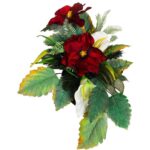 Kompozycja nagrobna misa chryzantema w kolorze czerwonym