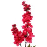 Gałązka sztucznej ostróżki w odcieniach jesieni - ciemnoróżowa, 110 cm - obrazek 2