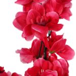 Gałązka sztucznej ostróżki w odcieniach jesieni - ciemnoróżowa, 110 cm - obrazek 3