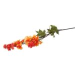 Sztuczna Gałązka Ostróżki Pomarańczowej - Jesienny Design 110 cm - obrazek 3