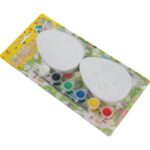 Zestaw Kreatywny do Malowania Pisanek Wielkanocnych - 4 sztuki, Farby Pastelowe, Pędzelek - obrazek 2