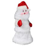 Choinka Mikołajkowa z LED Tańcząca w Rytmie Muzyki, Biała, 25 cm - obrazek 2