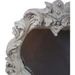 Romantyczne Białe Lustro Wiszące z Perłami - obrazek 2