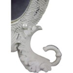 Białe Stojące Lusterko z Perłami o Wymiarach 26x17cm - obrazek 3