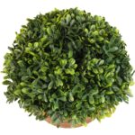 Sztuczny Bukszpan w Ceramicznej Doniczce 20cm - Zielony - obrazek 2