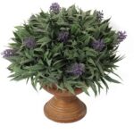 Sztuczna Lawenda w Ceramicznym Doniczce - Dekoracja w Stylu Prowansalskim - obrazek 2