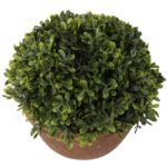 Sztuczna Roślina Bukszpan w Ceramicznej Doniczce 20 cm - obrazek 2