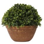 Sztuczna Roślina Bukszpan w Ceramicznej Doniczce 20 cm - obrazek 3