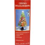 Kolorowa Choinka Światłowodowa z Gwiazdami 60 cm - Energooszczędna Dekoracja Świąteczna - obrazek 2