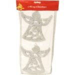 Komplet, 2 aniołków brokatowych, XCN-20782 - obrazek 3