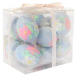 Jajka lukrowane zawieszki zestaw 12 sztuk 4cm niebieskie - obrazek 2