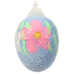 Jajka lukrowane zawieszki zestaw 12 sztuk 4cm niebieskie - obrazek 3