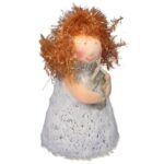 Uniwersalny Aniołek Dekoracyjny Stojący - Srebrny, Wysokość 10 cm - obrazek 2