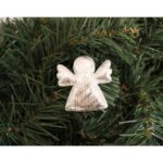 Komplet 6 Srebrnych Naklejek Aniołków o Wielkości 4 cm - obrazek 2