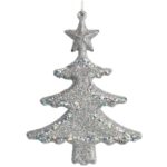 CHOINKA ZAWIESZKA BROKATOWA 20 CM