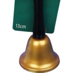 DZWONEK ŚW. MIKOŁAJA METALOWY KOLOR ZŁOTY KOSTIUM MIKOŁAJA I - obrazek 2