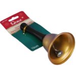 DZWONEK ŚW. MIKOŁAJA METALOWY KOLOR ZŁOTY KOSTIUM MIKOŁAJA I - obrazek 3