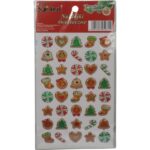 Zestaw Naklejek Samoprzylepnych na Okno - Świąteczne Motywy, Wielkość 10x19 cm, 40 szt.