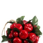 Kula Dekoracyjna z Jarzębiny 13 cm - Czerwona Stroik Świąteczny - obrazek 2