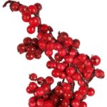 GAŁĄZKA z JARZĘBINĄ 42 CM czerwona - obrazek 2