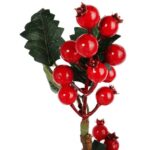 GIRLANDA Z JARZĘBINĄ OZDOBA ŚWIĄTECZNA BOŻONARODZENIOWA 155 CM - obrazek 2