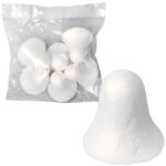 Artykuł do dekorowania zestaw 6 dzwonków styropianowych  6 cm
