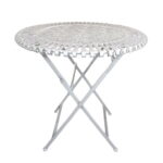 Stolik kremowy Metaloplastyka Prowansja