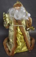 Mikołaj w Złotej Szacie Dekoracja Świąteczna 30X20CM