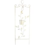 Kwietnik Prostokątny na Ścianę, Styl Prowansalski, Metaloplastyka Kremowa