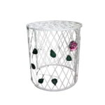 Taboret z motywem Róży w Stylu Prowansalskim, Metaloplastyka